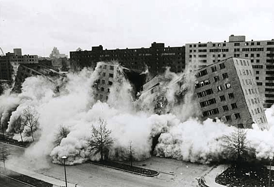 6. demolition of Pruitt Igoe housing complex 1974